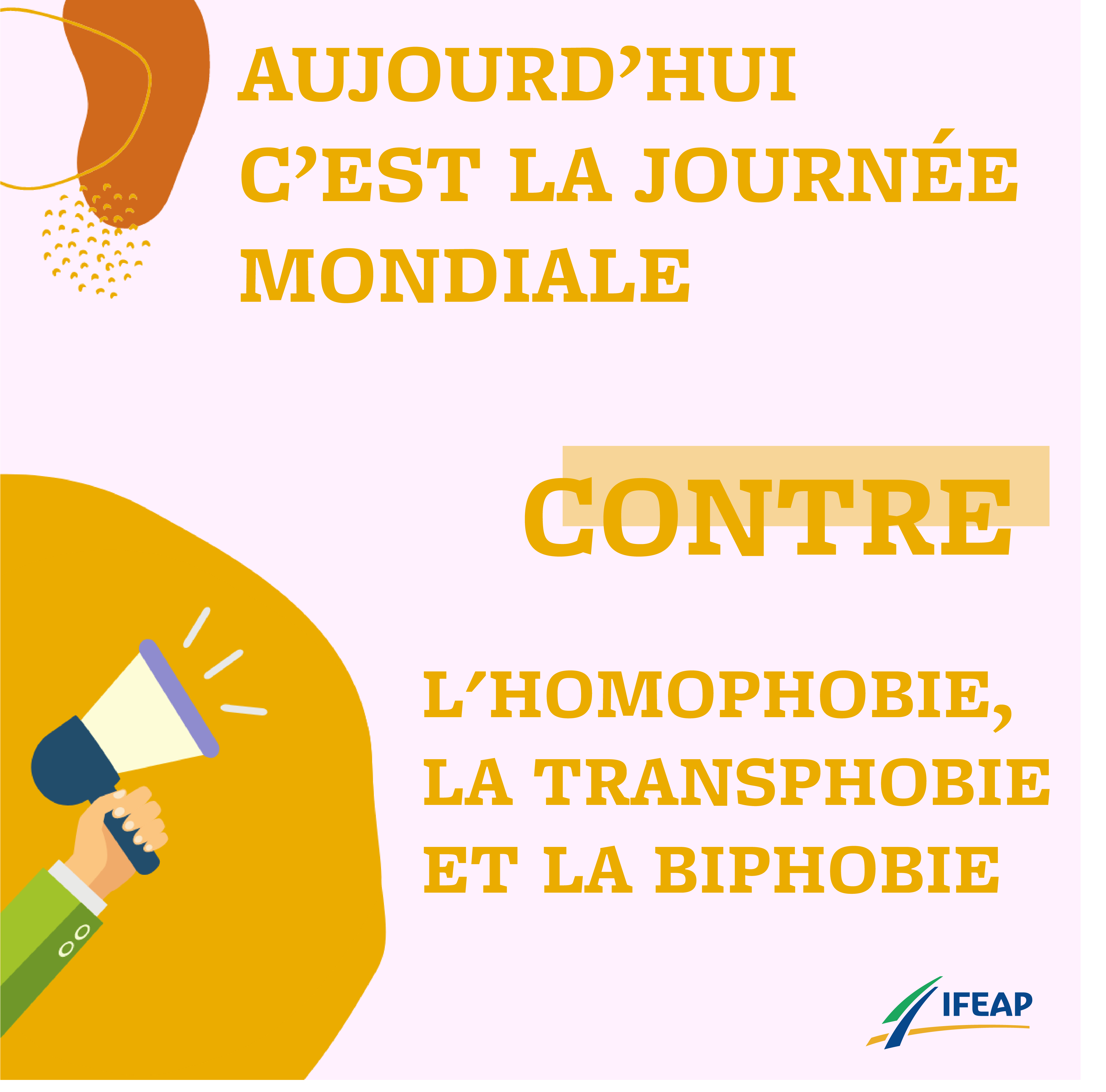 17 mai 2022 : C'est la journée mondiale contre l'homophobie, la transphobie et la biphobie !